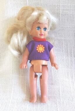 KID KORE Doll 5" Blonde with Shirt VTG 1998
